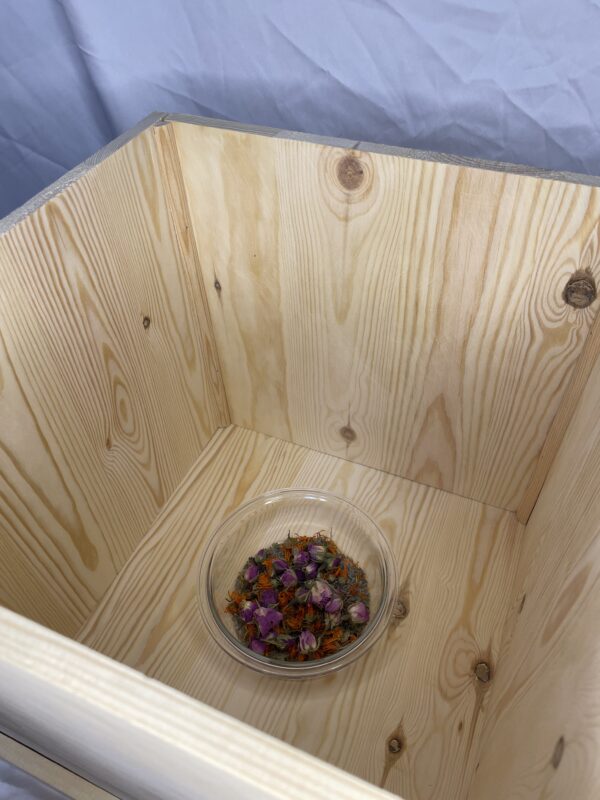 Handmade Wooden Yoni Steam Seat with Herbal Bowl for V Steaming and Postpartum Feminine Care
