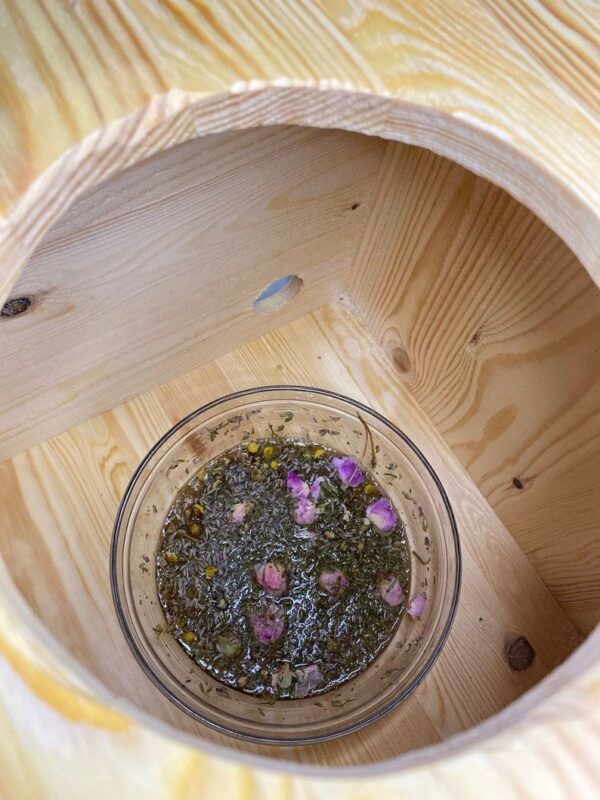 Handmade Wooden Yoni Steam Seat with Herbal Bowl for V Steaming and Postpartum Feminine Care